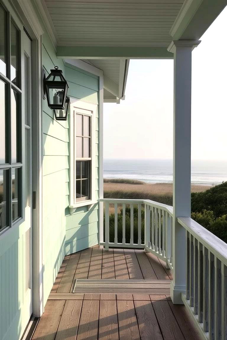 Seafoam Green Tranquility - 24 Green Exterior House Paint Ideas
