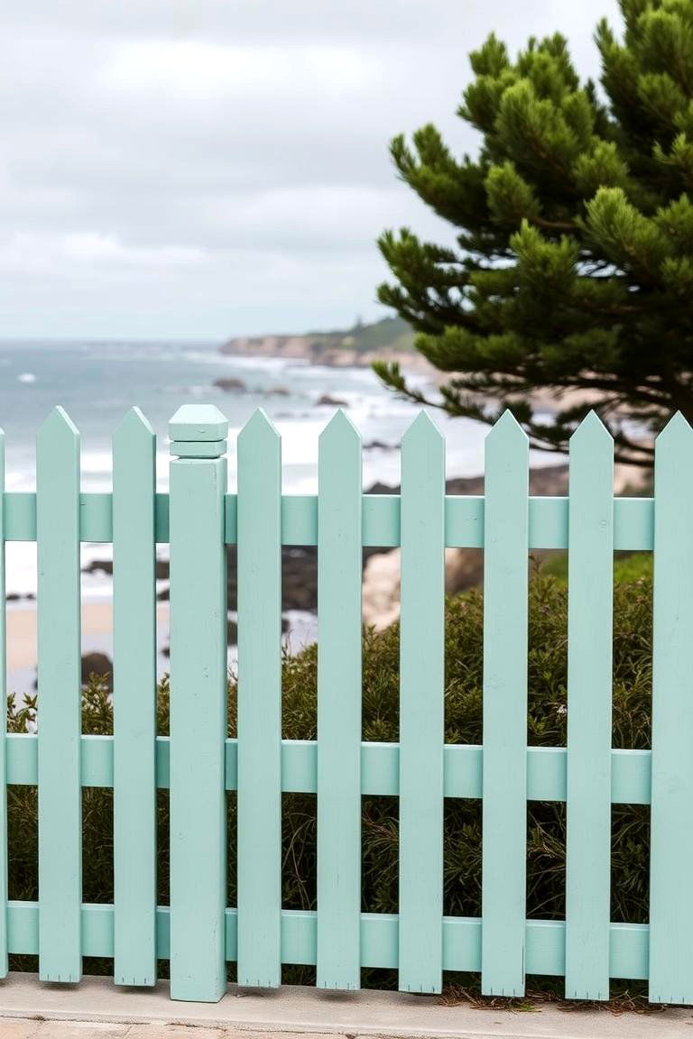 Seafoam Green for a Calm Tranquil Vibe - 24 Fence Paint Colours