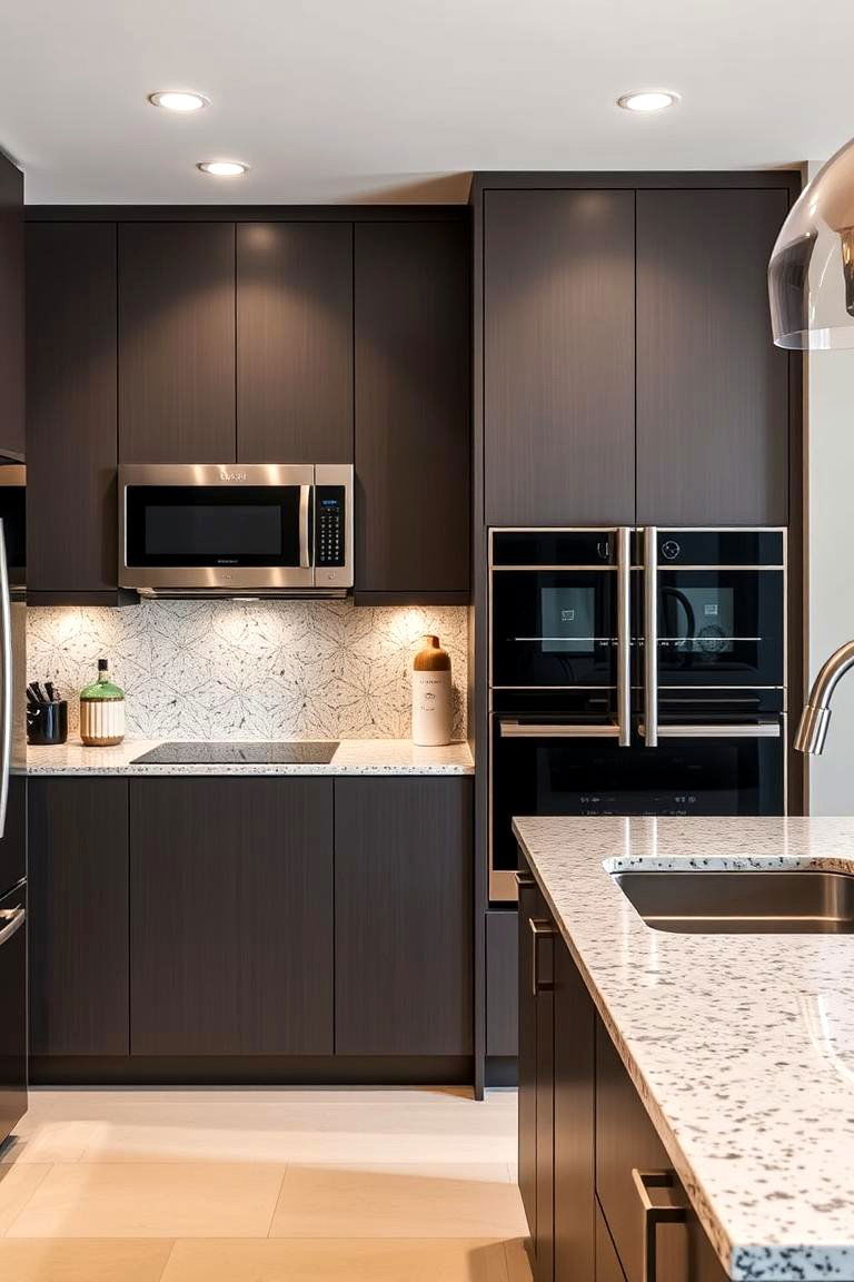 Seamless Appliance Integration - 24 Terrazzo Kitchen Countertops