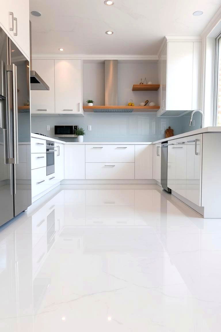 Seamless Epoxy Flooring - 24 Kitchen Floor Ideas