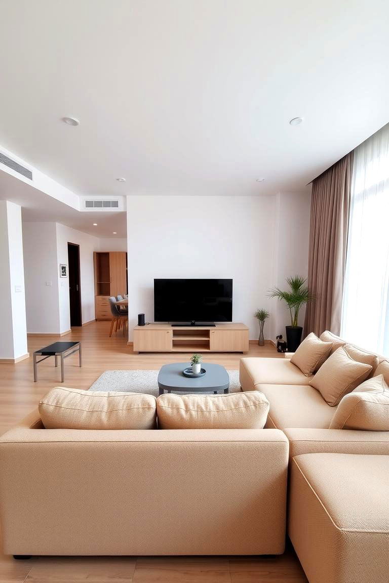 Seamless Flow in an Open Concept Living Room - 24 Living Room Layout Ideas