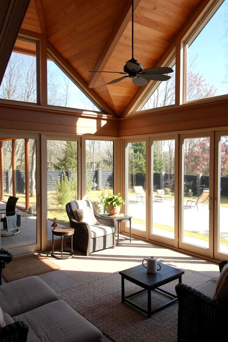 Seamless Flow to Outdoor Living Areas - 24 Sunroom With Fireplace