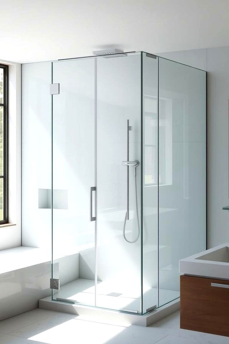 Seamless Glass Enclosures - 24 Ensuite Bathroom Ideas