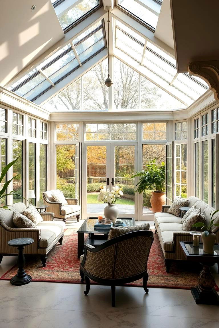 Seamless Indoor Outdoor Blend in Victorian Style - 24 Victorian Sunroom Ideas