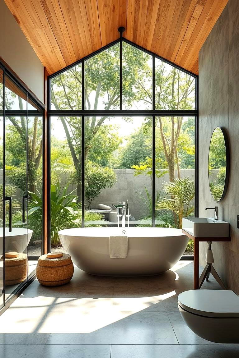 Seamless Indoor Outdoor Flow - 24 Family Bathroom Ideas