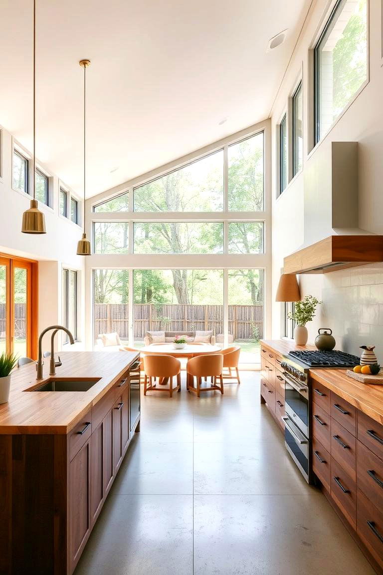 Seamless Indoor Outdoor Flow - 24 Kitchens With Butcher Block Countertops