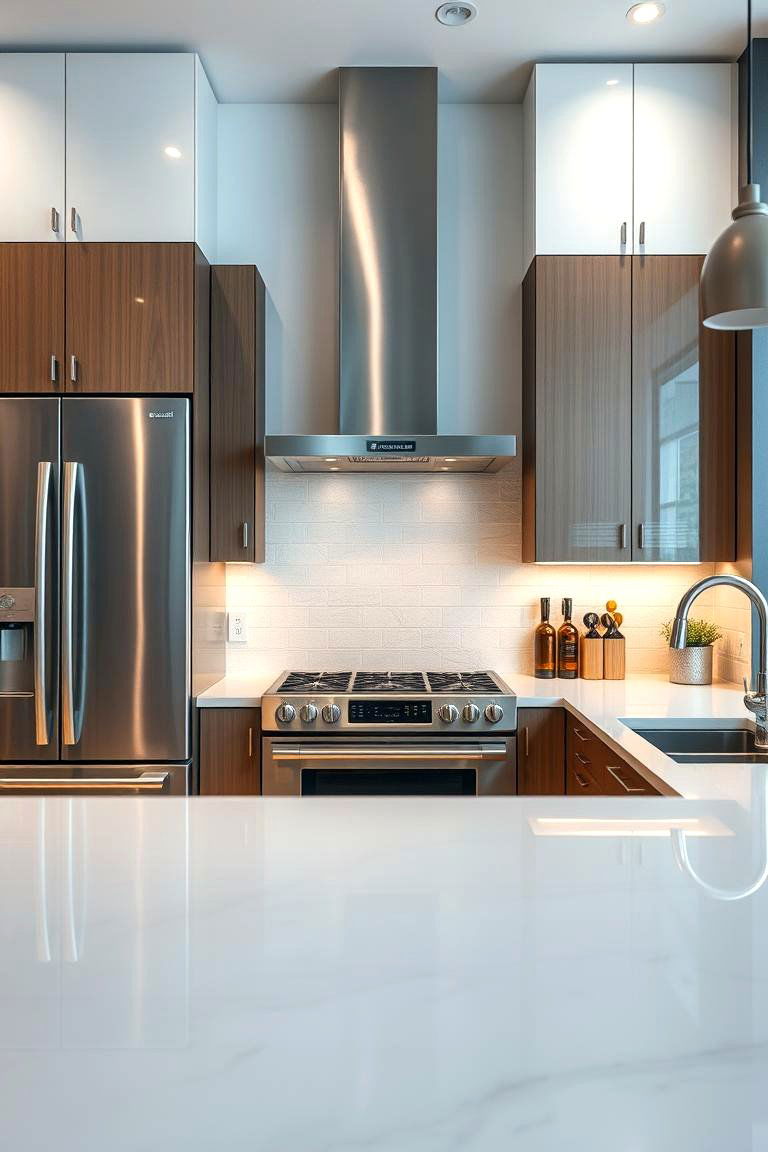 Seamless Integration with Contemporary Decor - 24 Kitchen With Stainless Steel Appliances