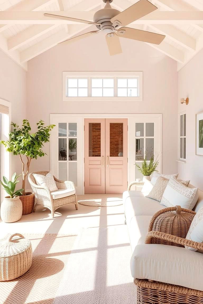 Seashell Blush - 24 Off-white Paint Colors for Home Exteriors