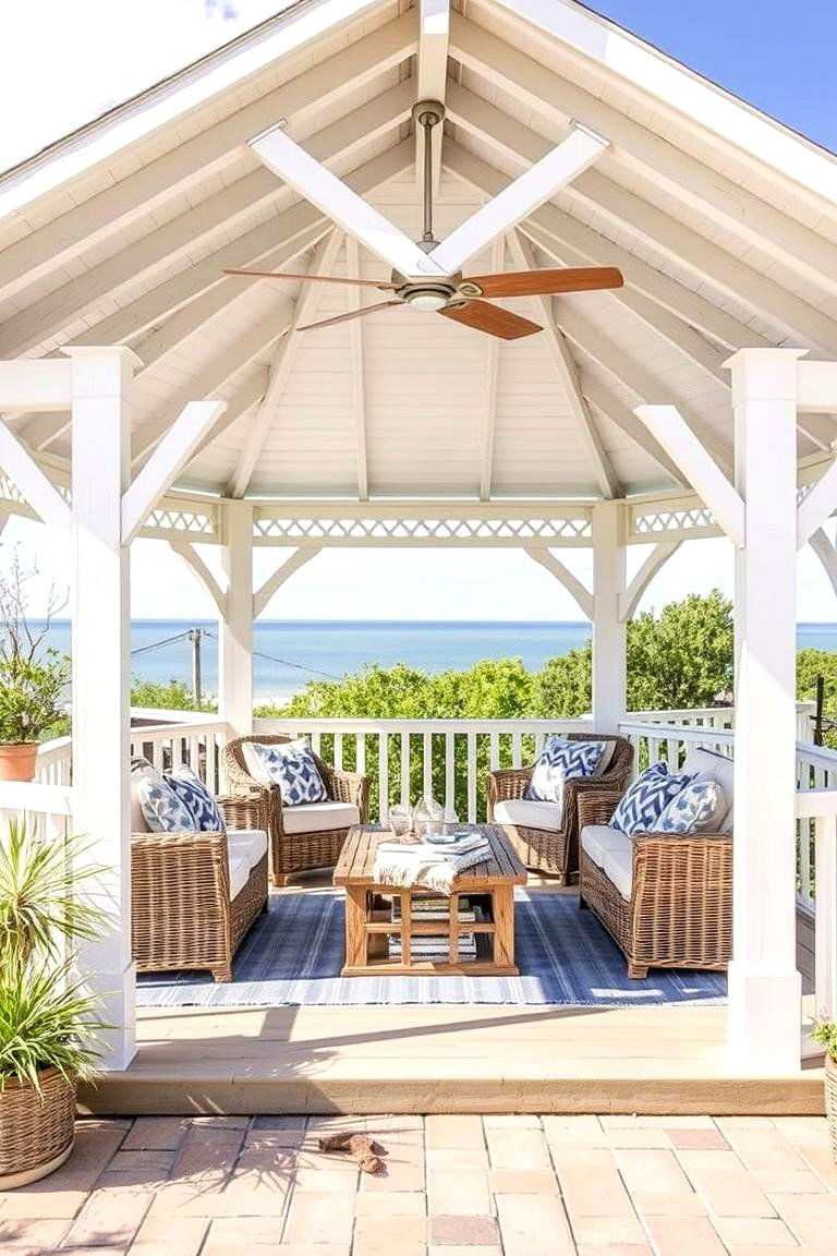 Seaside Breeze Pavilion - 24 patio with a gazebo ideas