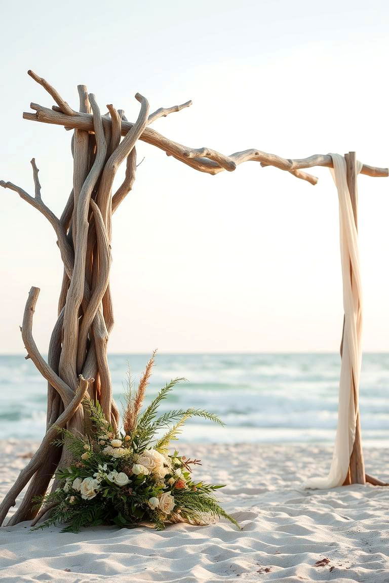 Seaside Serenity Wedding Arch - 24 Wedding Arch Ideas