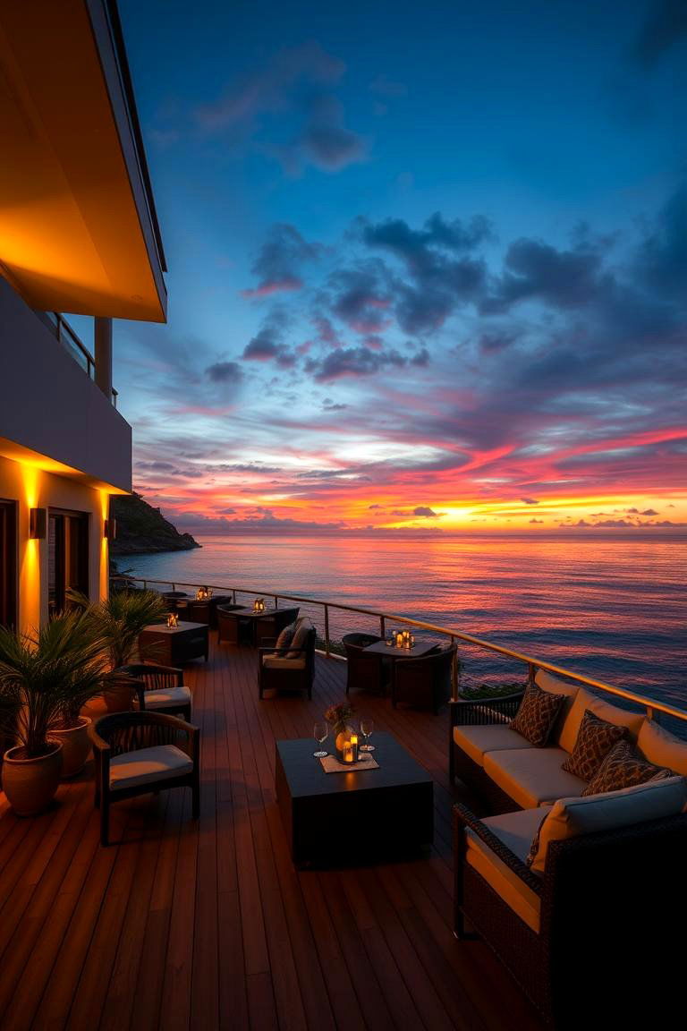Seaside Sunset Deck - 24 Large Deck Ideas