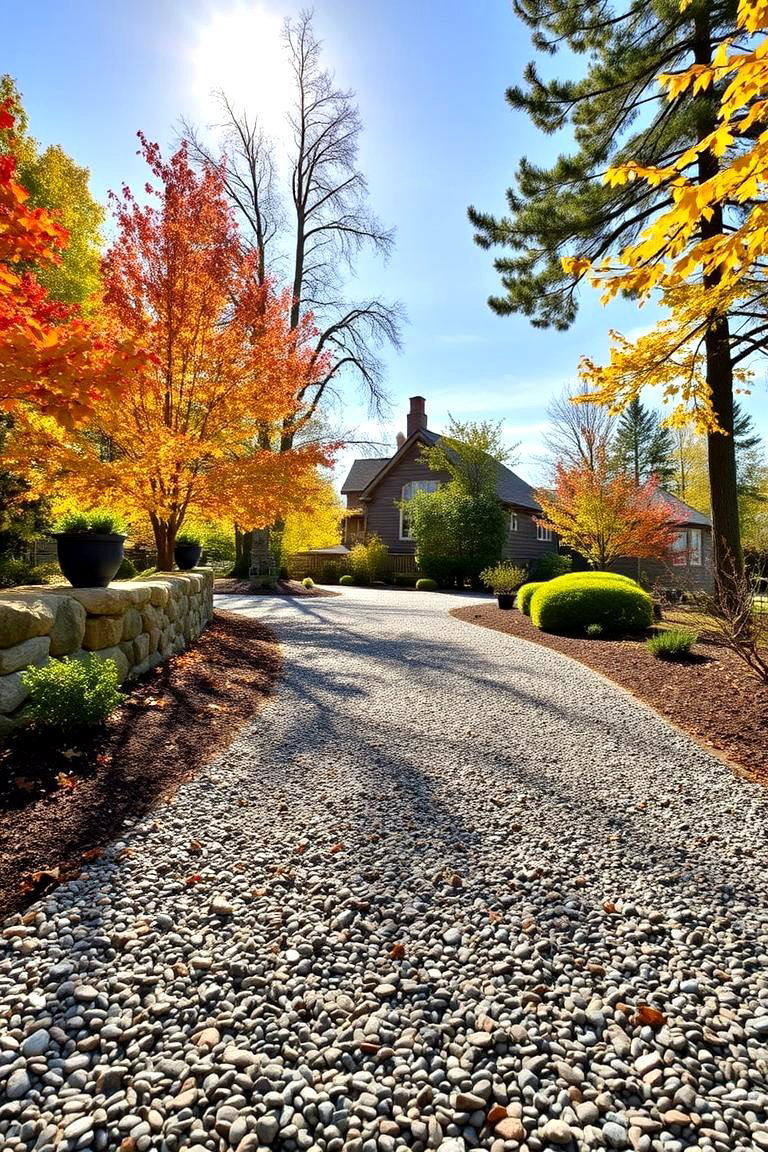 Seasonal Adaptive Gravel Driveway - 24 Gravel Driveway Ideas