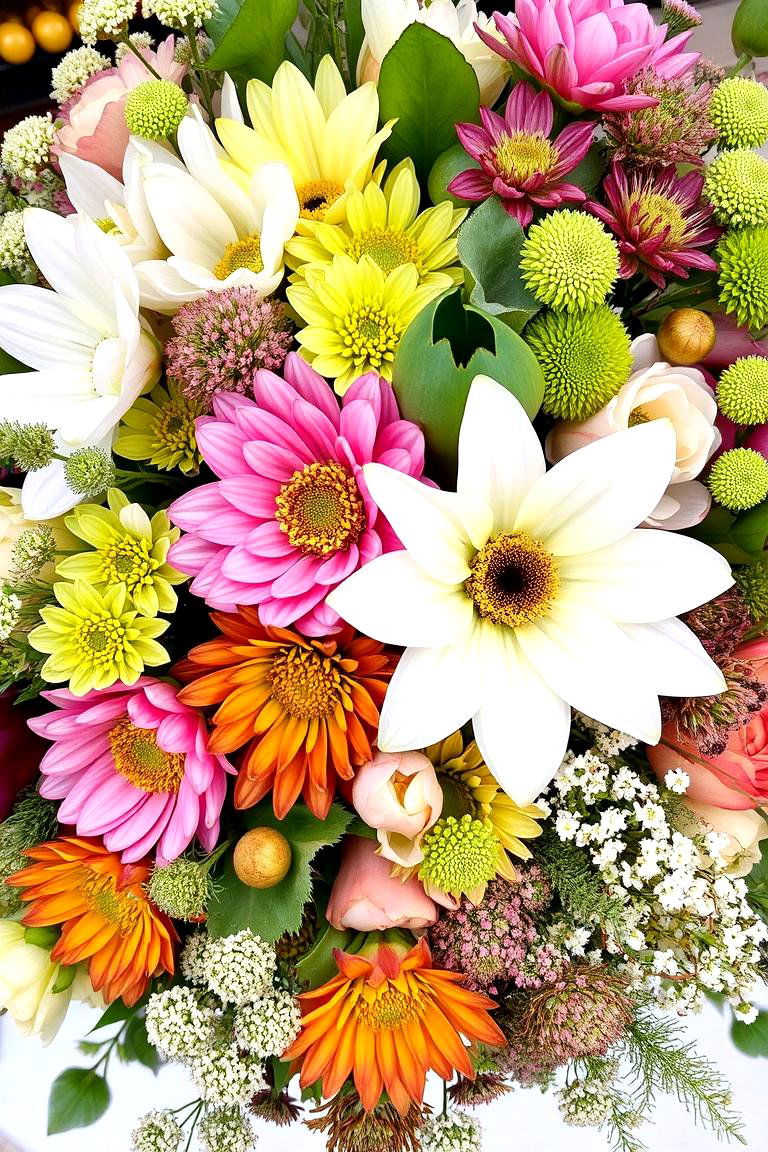 Seasonal Bloom Arrangement - 24 Balcony Garden Ideas