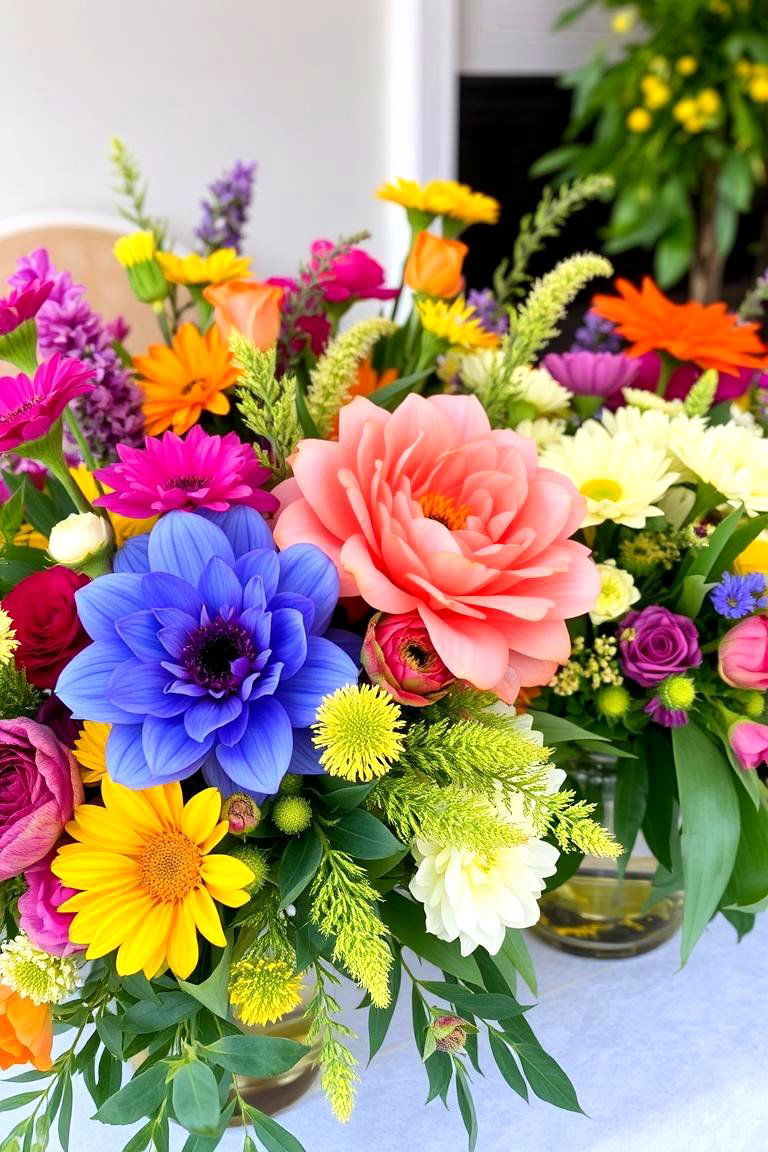 Seasonal Bloom Arrangements - 24 Wedding Table Decoration Ideas