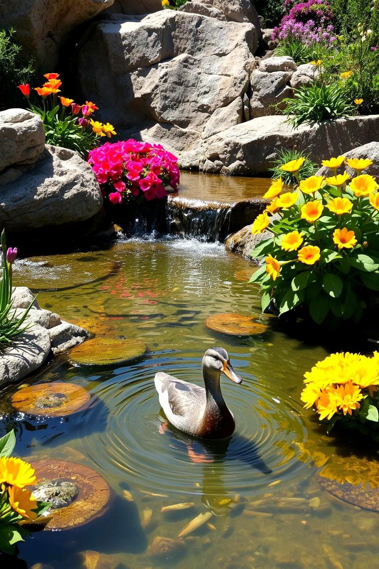 Seasonal Bloom Duck Pond - 24 Duck Pond Ideas