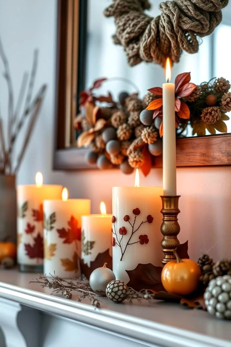 Seasonal Candle Accents - 24 Decorating With Candles