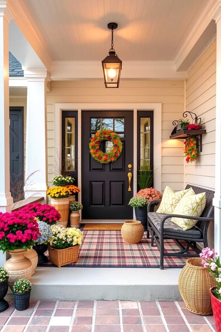 Seasonal Decor Inspired Porch - 24 Small Screened-in Porch Ideas