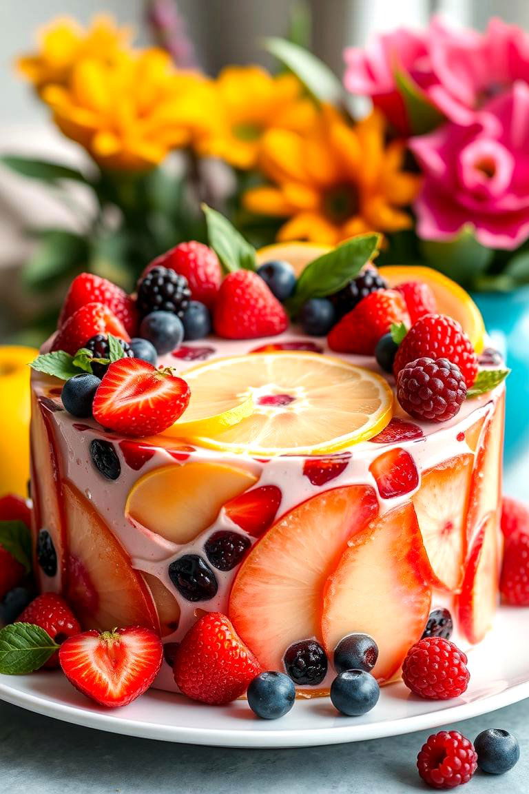 Seasonal Fruit Infusion - 24 Small Wedding Cake Ideas