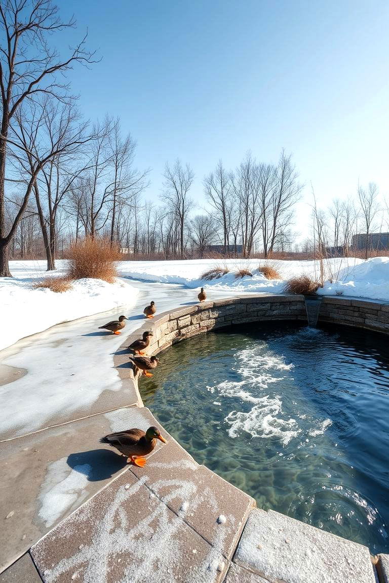 Seasonal Ice and Water Duck Pond - 24 Duck Pond Ideas