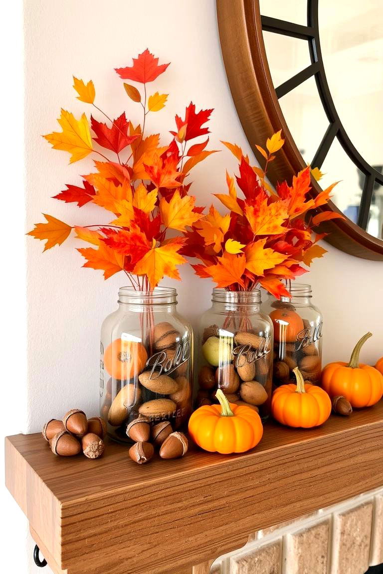 Seasonal Mason Jar Fillers - 24 Mason Jar Centerpiece Ideas