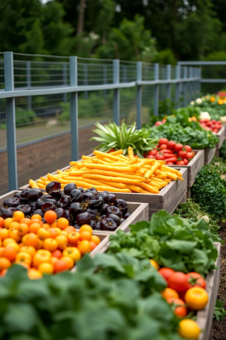Seasonal Produce Showcase - 24 Raised Garden Bed Along Fence Ideas