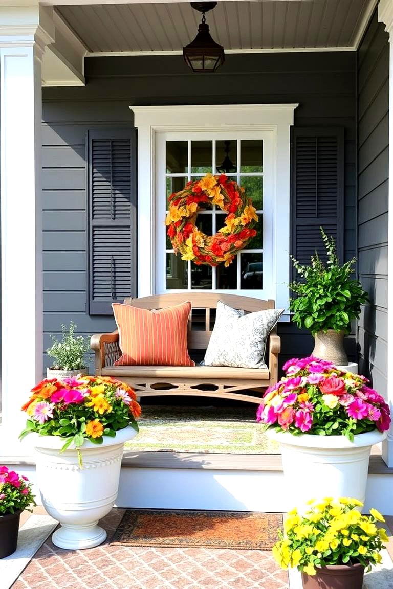 Seasonal Touches - 24 Small Porch Ideas
