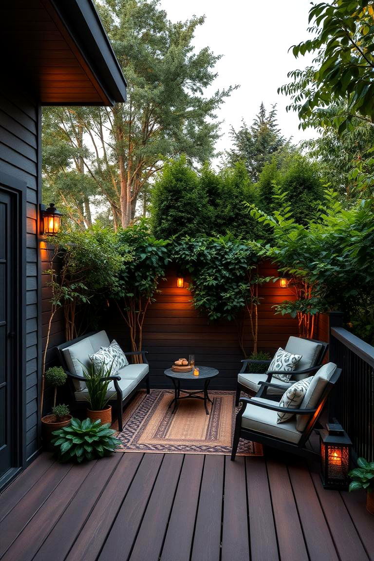Secluded Outdoor Retreat - 24 Deck With Privacy Wall