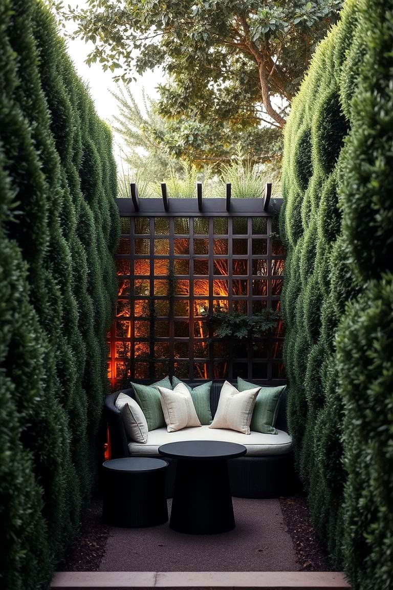 Secluded Privacy Nook - 24 Sunken Patio Ideas
