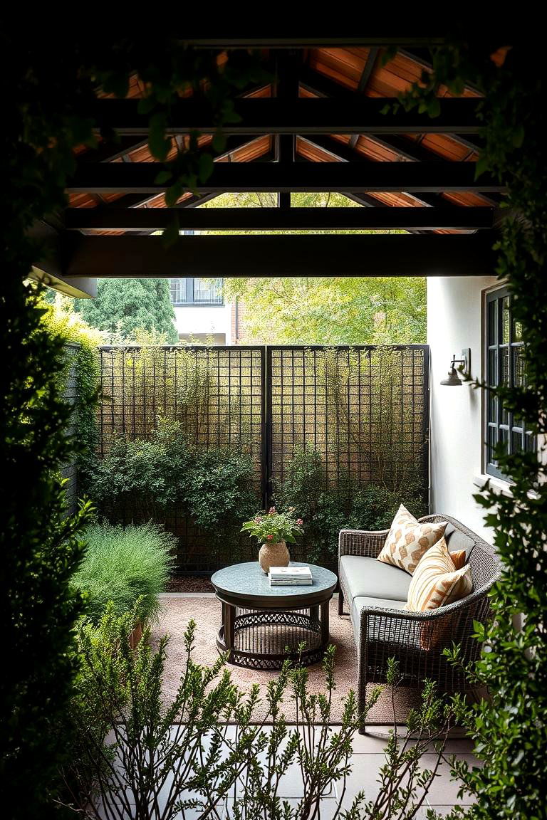 Secluded Private Nook - 24 Front Yard Patio Ideas