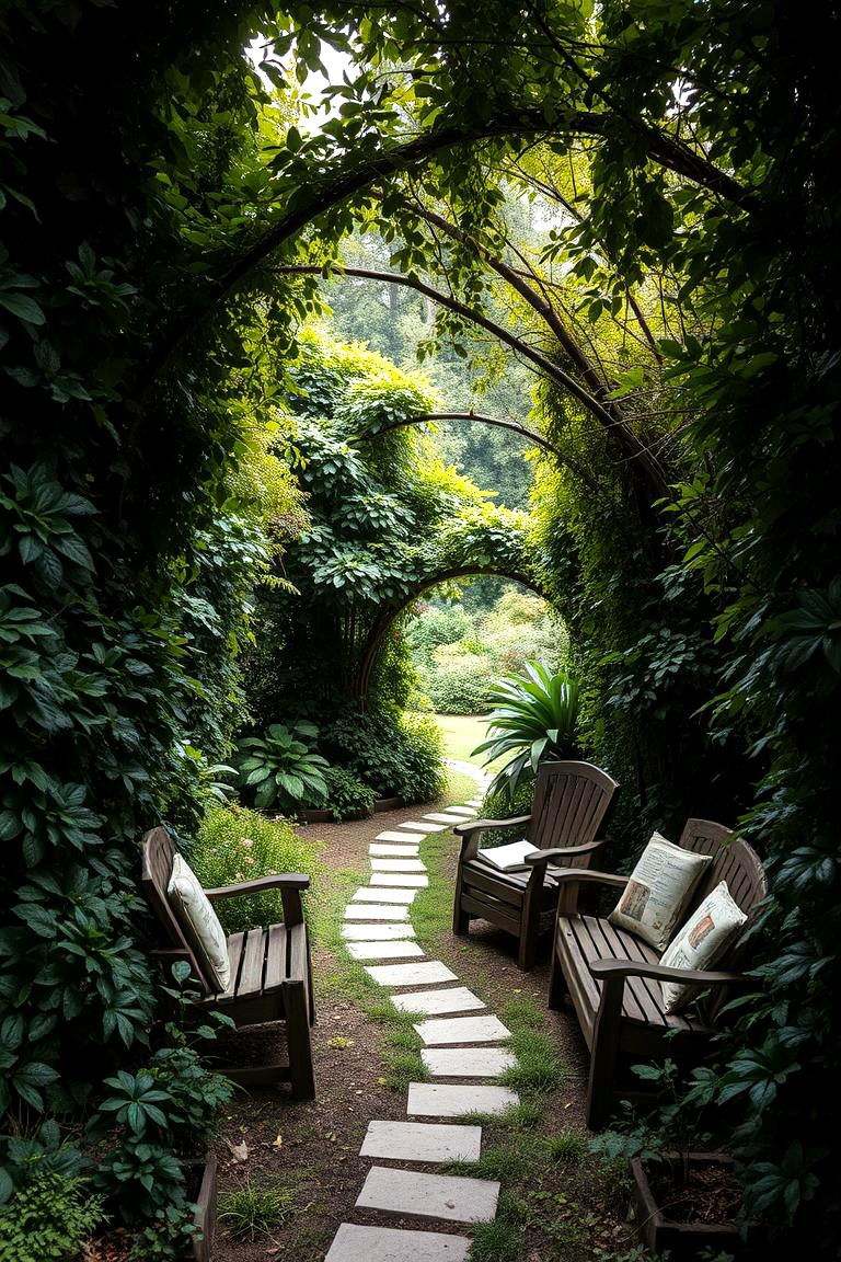 Secret Garden Reading Hideout - 24 Outdoor Reading Nook Ideas