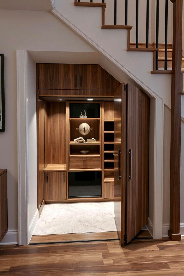 Secure Hidden Safe - 24 Under Stair Storage Ideas