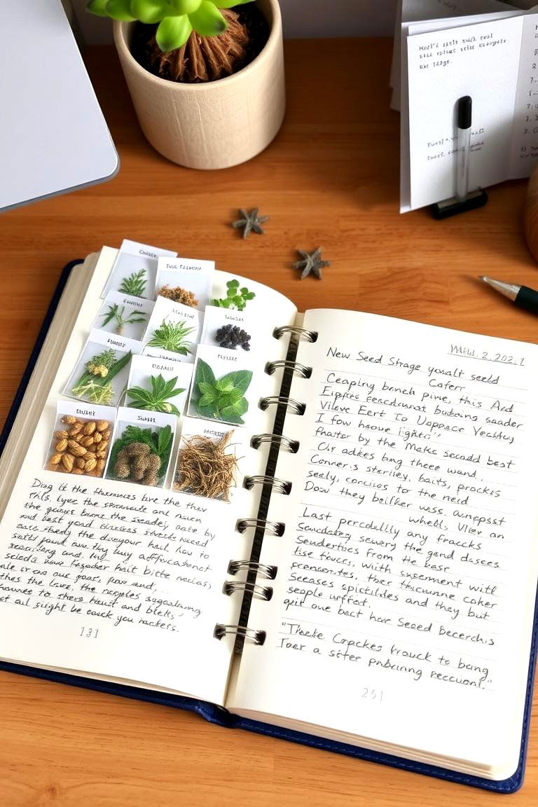 Seed Storage Notebooks - 24 Seed Storage Ideas
