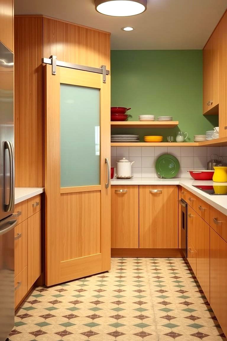 Select Statement Flooring - 24 Mid-century Modern Kitchen Ideas