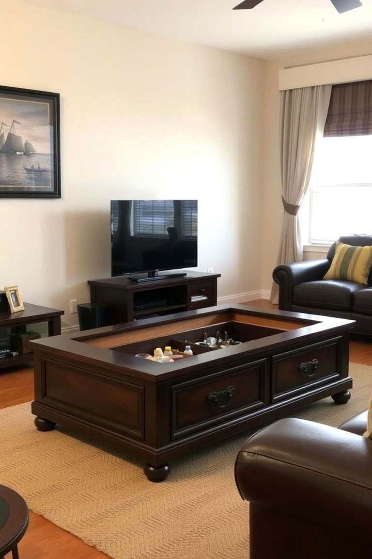 Select a Coffee Table with Hidden Storage - 24 Small Living Room Ideas