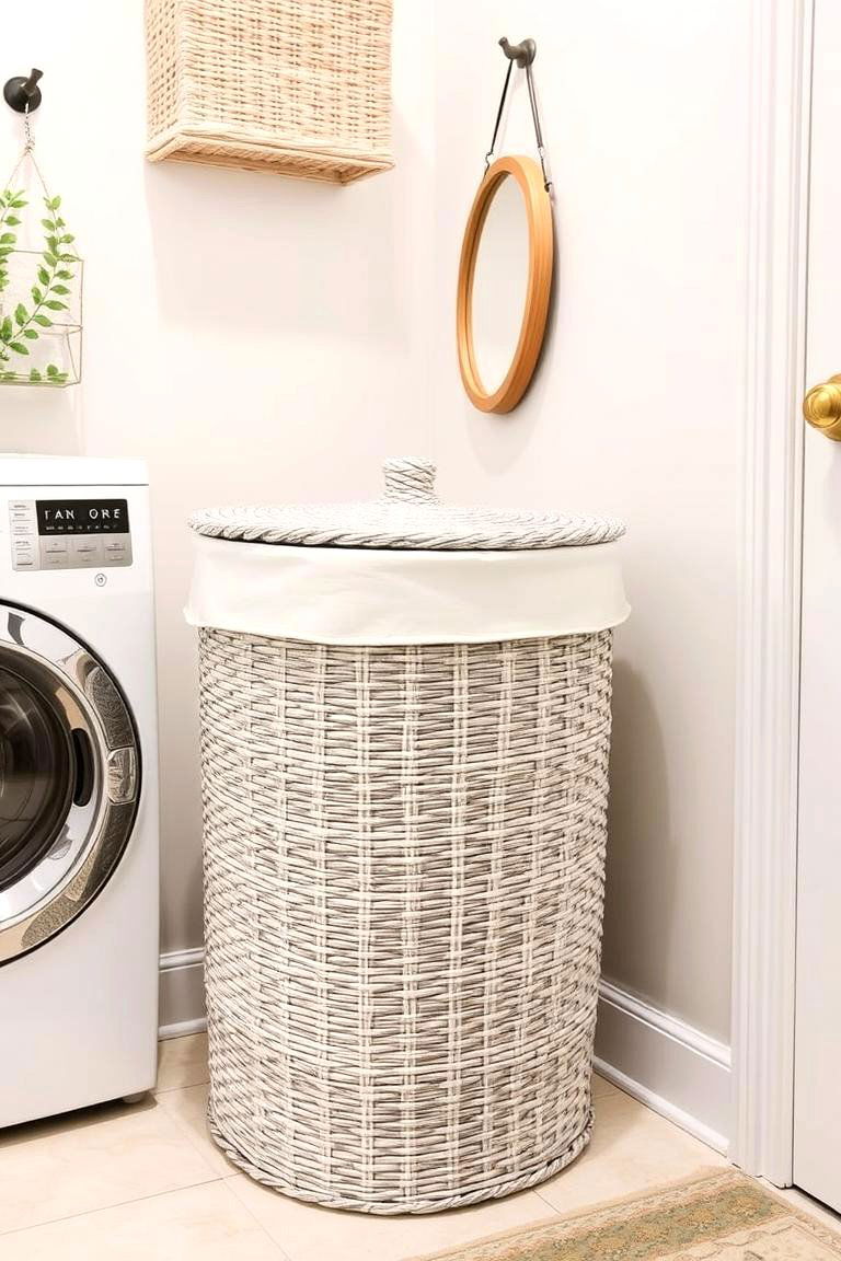 Select a Decorative Hamper - 24 Laundry Room Decor Ideas