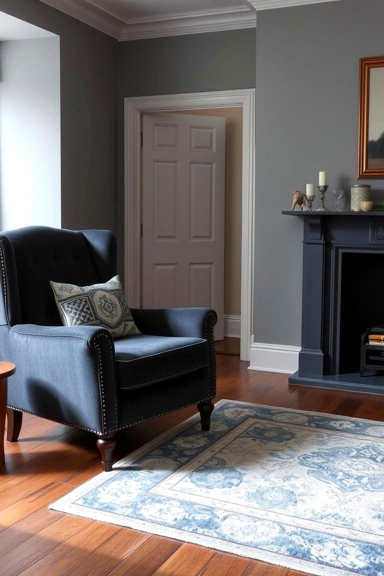 Selecting the Perfect Shade of Grey - 24 Grey Living Room With Dark Wood Floors