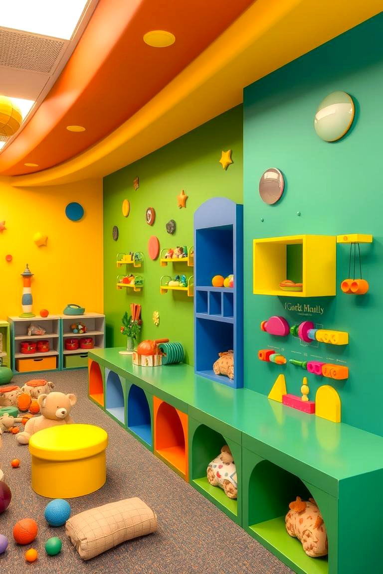 Sensory Play Space - 24 Homeschool Room Ideas