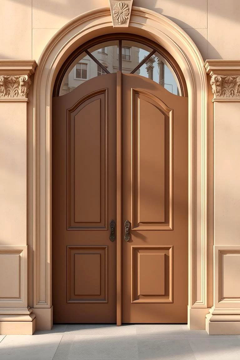 Sepia Brown Timeless Appeal - 24 Brown House Front Door Colors