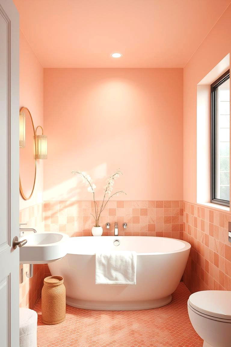 Serene Bathroom Oasis - 24 Warm Color Palettes for Every Room in the House
