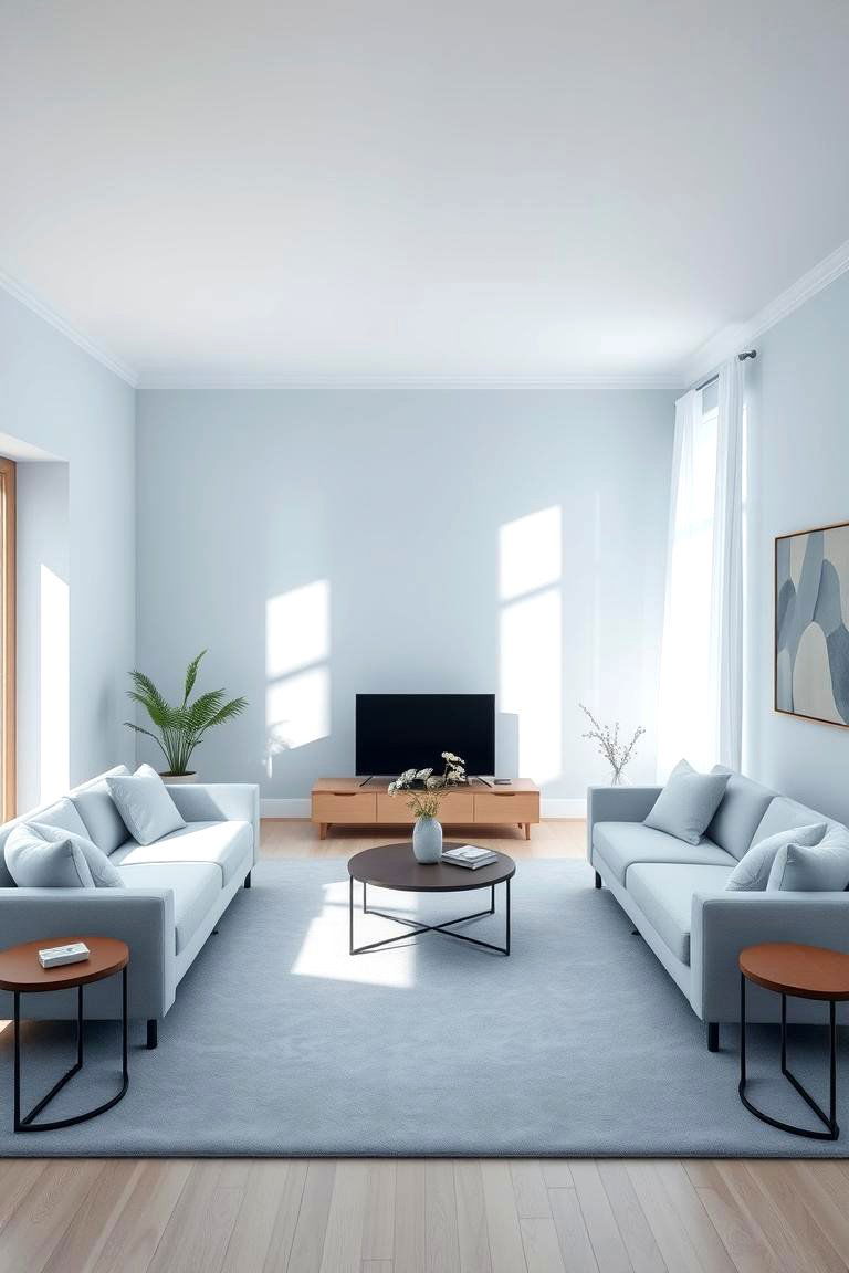 Serene Blue Oasis - 24 Monochromatic Color Schemes for Rooms