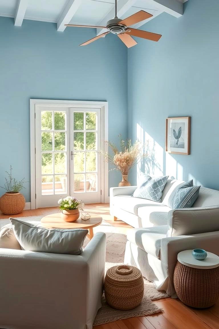 Serene Blue Retreat - 24 Sunroom Color Ideas