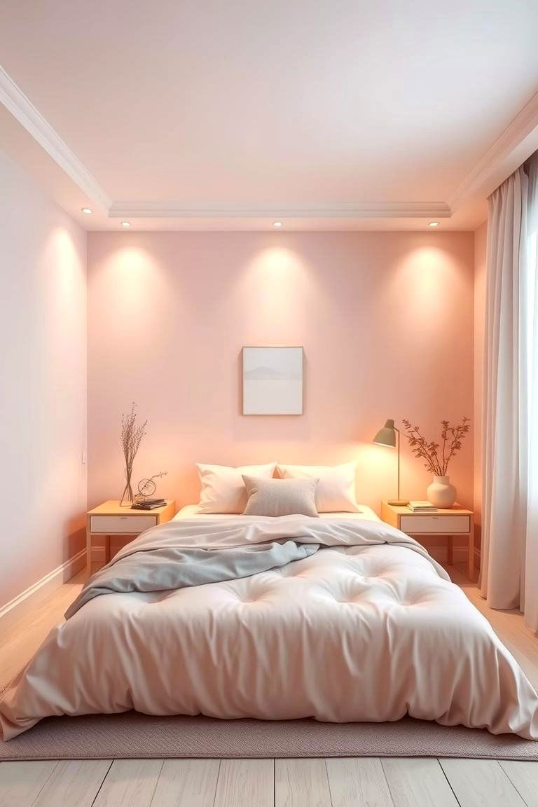 Serene Blush Meditation Corner - 24 Blush Pink Bedroom Ideas