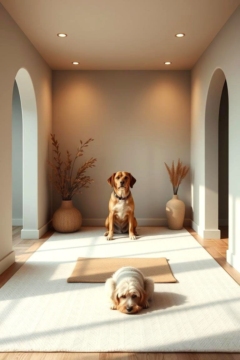 Serene Dog Meditation Room - 24 Dog Room Ideas