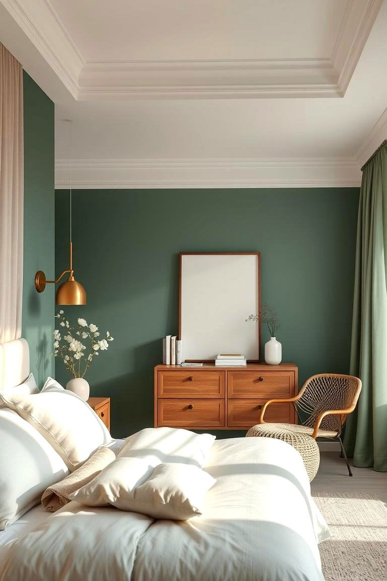 Serene Jade and Neutral Blend - 24 Jade Green Bedroom Ideas