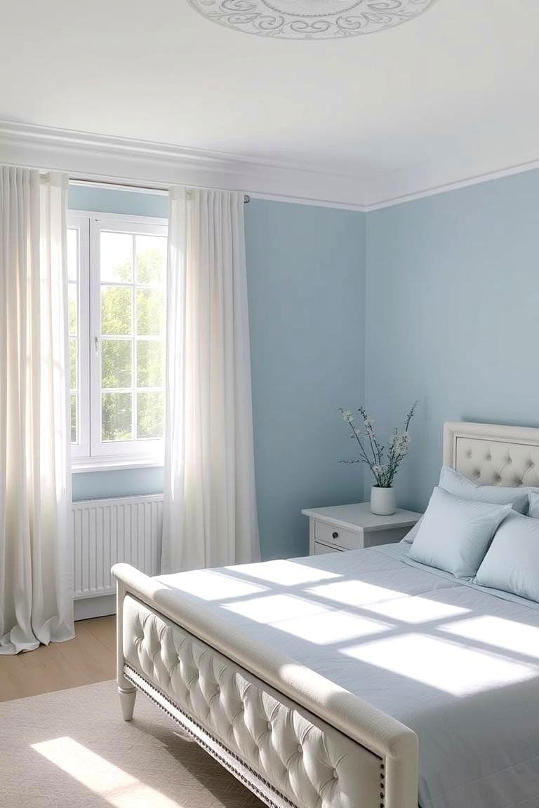 Serene Light Blue Walls - 24 Light Blue Bedroom Ideas