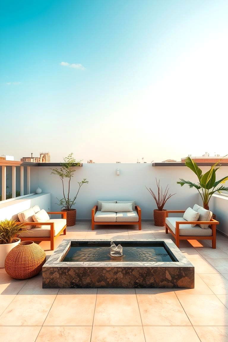 Serene Meditation Corner - 24 Residential Rooftop Design Ideas