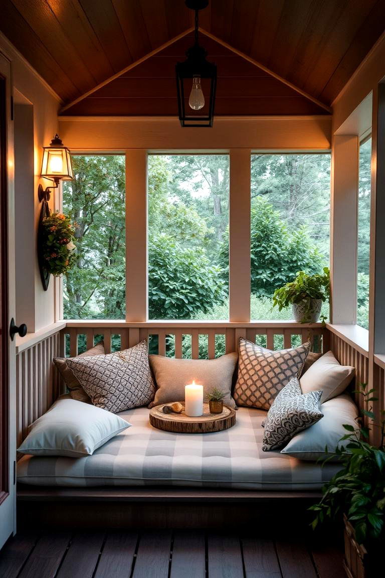 Serene Meditation Nook - 24 Small Porch Ideas