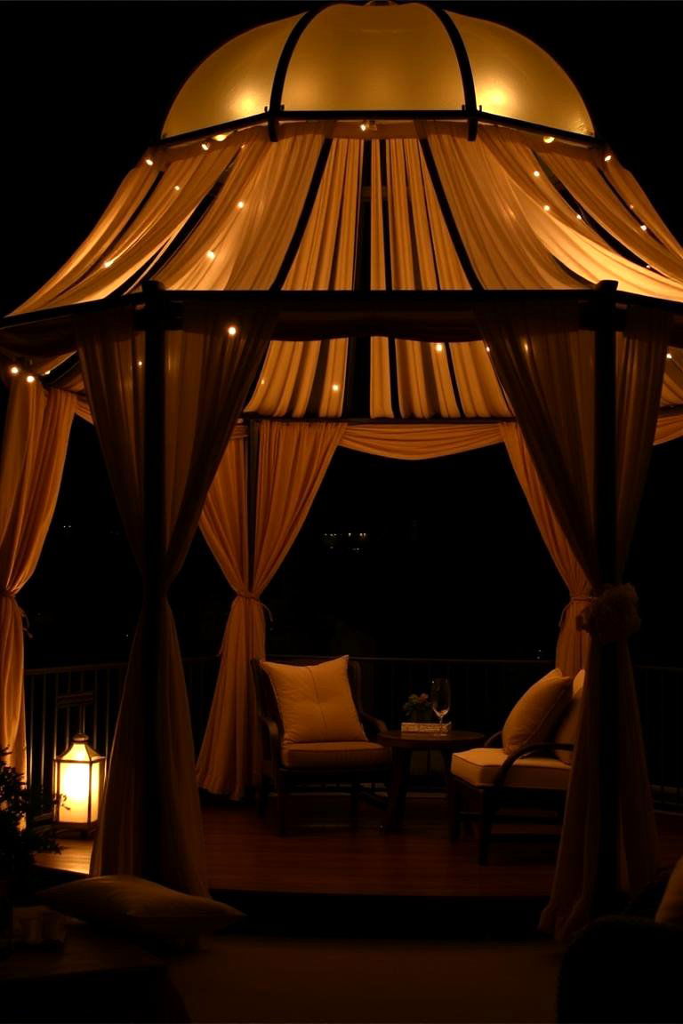 Serene Nighttime Retreat - 24 patio with a gazebo ideas