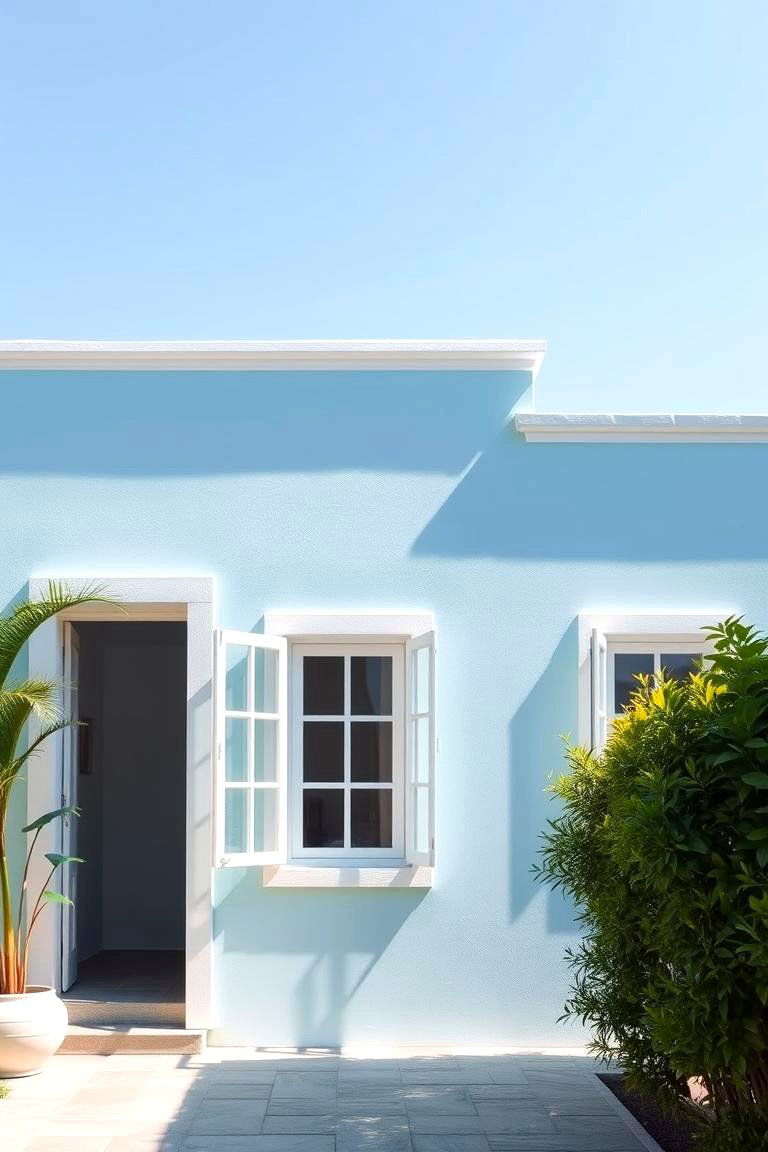Serene Sky Blue - 24 Blue Exterior House Colors