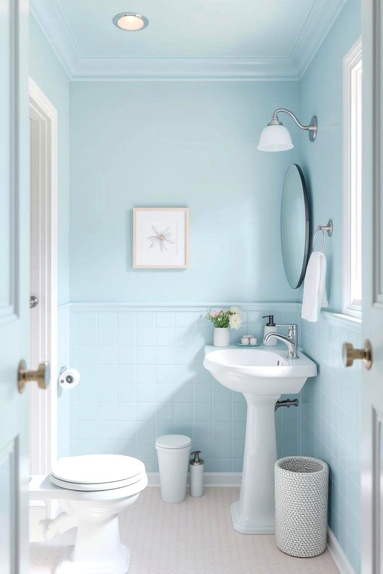 Serene Sky Blue - 24 Bathroom Color Ideas
